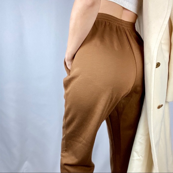 Vintage high wasted brown pants with pockets - Picture 3 of 5
